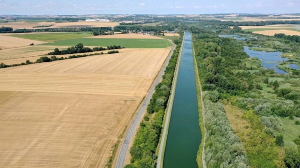 Canal pictured on Canal Seine-Nord Europe website