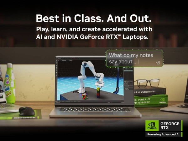 Learn, play, and create with AI-accelerated apps, only on NVIDIA GeForce RTX 40 Series laptops