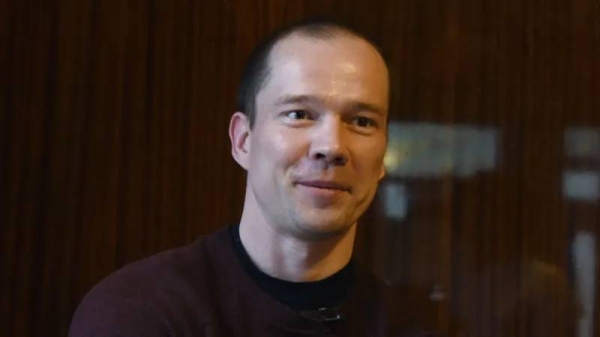 Russian opposition activist Ildar Dadin pictured in March 2017 after being released from a Russian prison