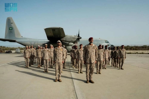 The Saudi Naval Forces are taking part in the joint naval-air exercise titled 