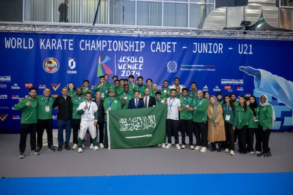 Saudi Arabia's karate team shines at 2024 World Cadet, Junior & U21 Karate Championships in Venice