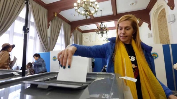 Three hours before polls closed in Chisinau, turnout stood at more than 50%