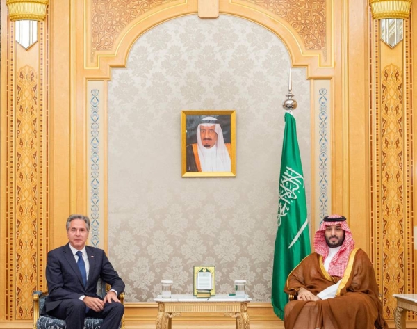 Saudi Crown Prince discusses regional developments in Gaza and Lebanon with Blinken