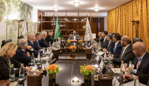 Saudi Defense Minister Prince Khalid bin Salman meets heads of major Italian industrial companies in Rome on Wednesday.

