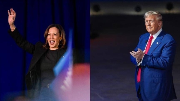 Kamala Harris holds narrow lead over Donald Trump as Election Day nears