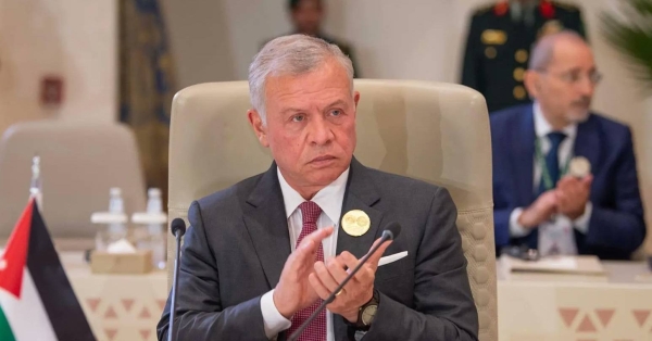 Jordan's King calls for two-state solution to achieve peace and security in the region