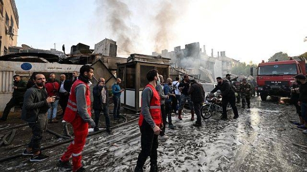 Fifteen killed in Israeli strikes on Damascus, Syrian state media say