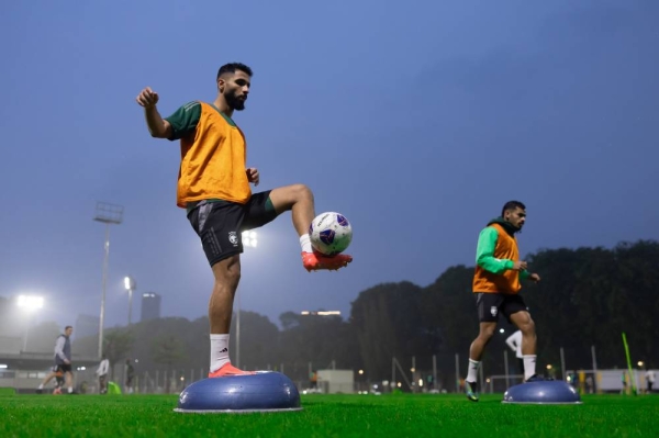 Saudi national football team begins training in Jakarta ahead of Indonesia match