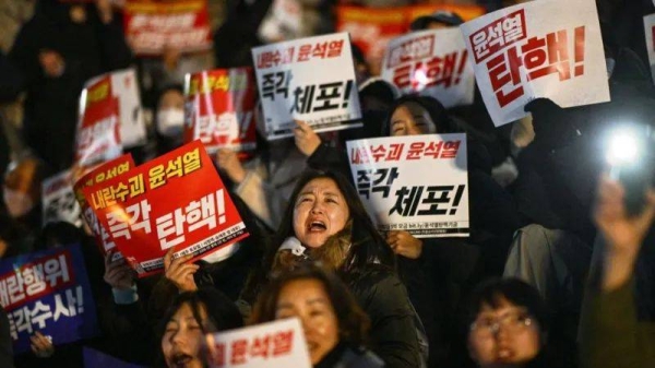 Seoul has seen a second day of street protests calling on Yoon to resign