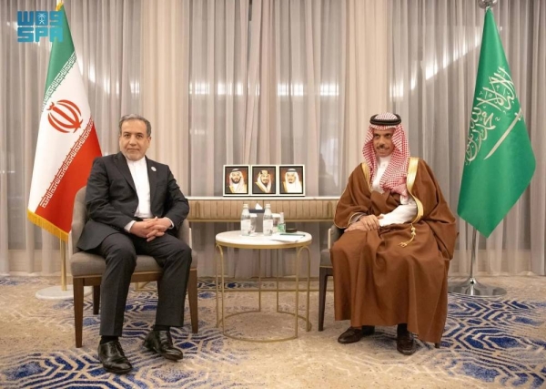 Saudi Minister of Foreign Affairs Prince Faisal bin Farhan met with Qatar's Prime Minister and Minister of Foreign Affairs Sheikh Mohammed bin Abdulrahman Al Thani in Doha on Saturday.