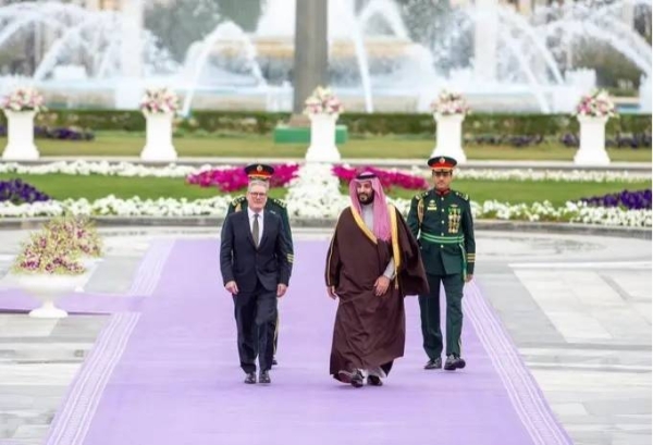 Saudi Crown Prince and British PM Starmer hold extensive talks in Riyadh