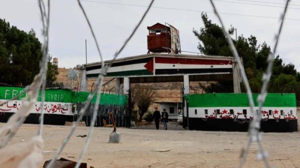 Thousands of prisoners were released from Saydnaya prison, pictured above, on Sunday