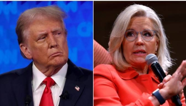 Donald Trump and Liz Cheney