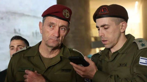 Lt Gen Herzi Halevi (L) called for a commission of inquiry into the 7 October 2023 attack