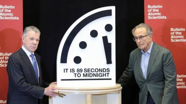 Scientists move Doomsday Clock to 89 seconds before midnight