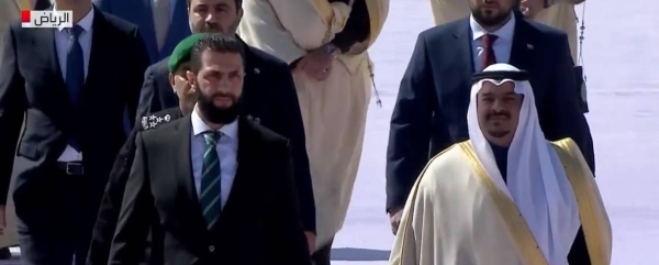 Syria’s transitional president Ahmed al-Sharaa arrives in Saudi Arabia for first official visit