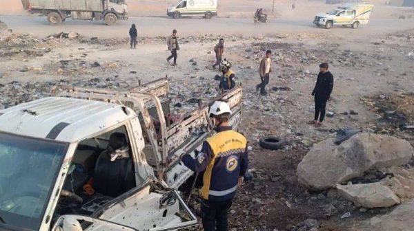 The Syria Civil Defence said some of the 15 wounded were in a critical condition