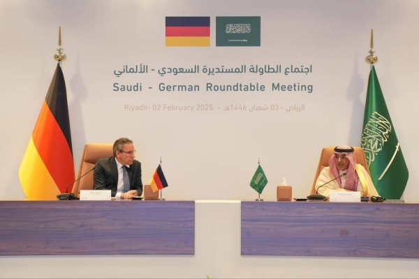 Finance Minister Mohammed Al-Jadaan chaired the Saudi-German roundtable meeting on Sunday in Riyadh, which aimed to strengthen bilateral economic ties and explore avenues for joint cooperation.