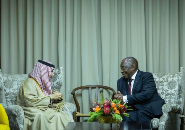 Saudi foreign minister meets South African president on G20 sidelines in Johannesburg