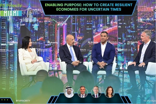 The third edition of the Priority Summit organized by the Saudi Future Investment Initiative, titled “Purpose-Driven Investing,” is underway in Miami.