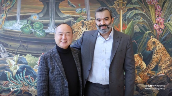 Minister of Communications and Information Technology Abdullah Alswaha met with SoftBank Group CEO Masayoshi Son to discuss expanding investment partnerships in AI and emerging technologies.