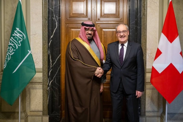  Saudi Minister of Economy and Planning Faisal Al-Ibrahim in Bern, Switzerland