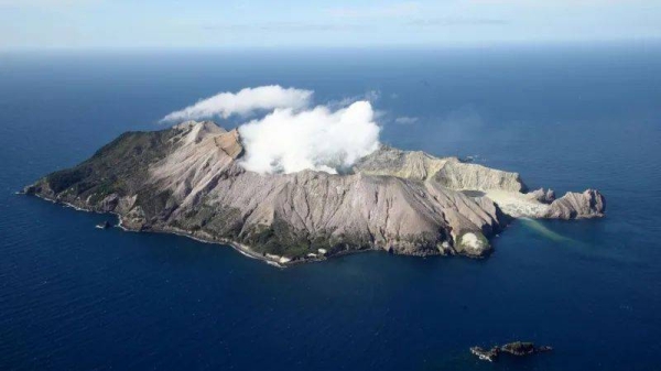 White Island is an active volcano that lies off the east coast of New Zealand's North Island