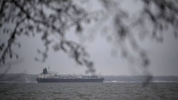 Oil tanker near the port of Kilpilahti in Porvoo on the Gulf of Finland (file photo)