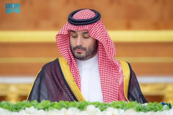 Crown Prince and Prime Minister Mohammed bin Salman chairs the Cabinet session in Jeddah on Tuesday.
