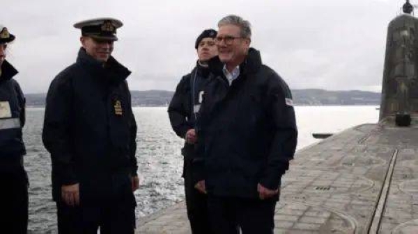 Prime Minister Keir Starmer visits UK nuclear-armed submarine earlier this week