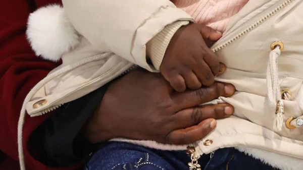 This mother and child managed to escape to Italy from Libya
