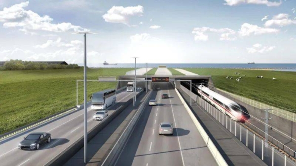 The completed tunnel will slash travel times between Hamburg and Copenhagen