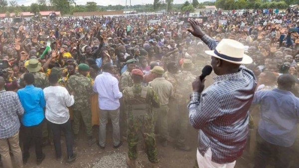 President William Ruto has been addressing crowds during a tour of the west of Kenya