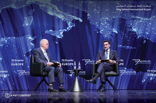 The Governor of Saudi Arabia’s Public Investment Fund (PIF) Yasir Al-Rumayyan speaking at the FII Priority Summit in Tirana on Saturday.