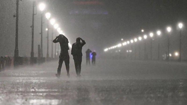 Delhi experienced a severe hailstorm on Wednesday evening