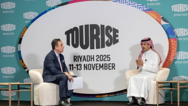 Minister Ahmed Al-Khateeb unveils TOURISE during the virtual launch ceremony.