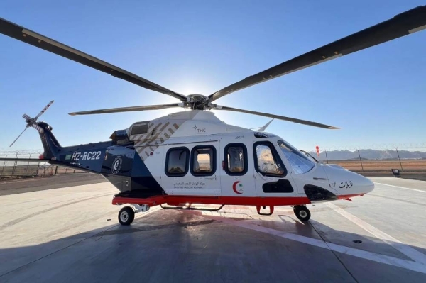 The air ambulance team in the Hail region successfully transported on Saturday an Iraqi pilgrim after suffering from acute respiratory problems.