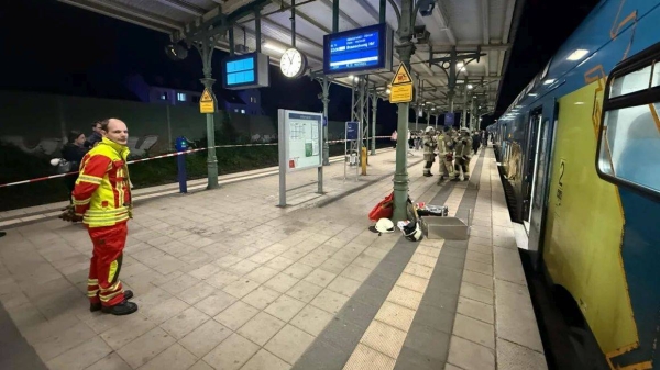 The man got stuck while searching for an AirPod that he had dropped