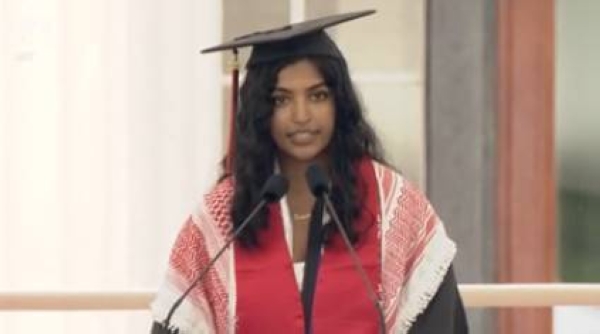 Megha Vemuri said after her speech, the university’s senior leadership informed her she was not allowed to attend Friday’s commencement ceremony