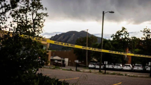 FBI officials say the suspect threw two incendiary devices into a group of pro-Israel demonstrators