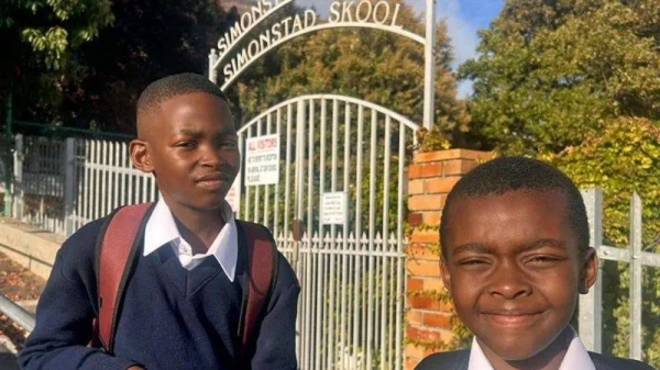 The Mbasana brothers have to get up at 04.30 to get to school on time