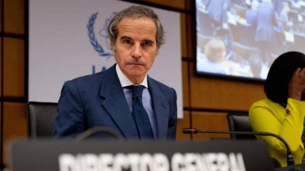 International Atomic Energy Agency (IAEA) chief Rafael Grossi briefed member states at a meeting in Vienna