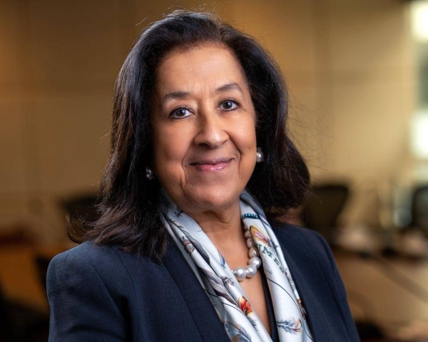 Lubna S. Olayan, Chair of the Board of Directors of Saudi Awwal Bank (SAB).