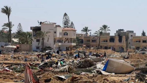 The Israeli military launched a ground assault on Deir al-Balah on Monday, triggering a fresh wave of displacement