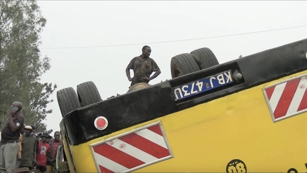 At least 25 killed as bus carrying mourners overturns in western Kenya