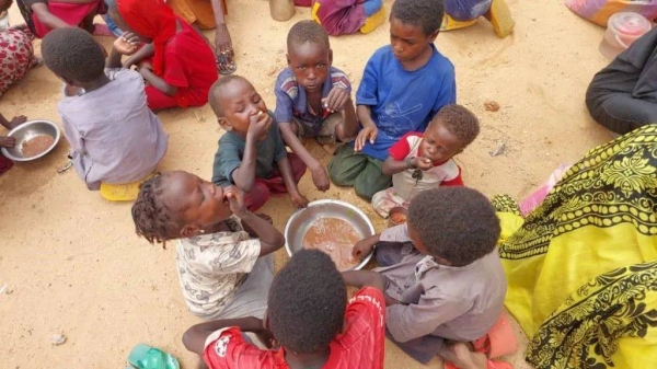 This may be the only meal these children get for a day