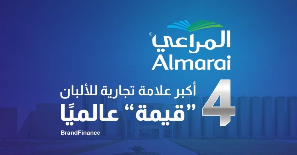 Almarai ranks as the fourth most valuable dairy brand globally for third consecutive year