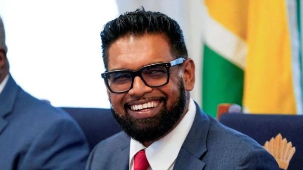 Guyanese President Irfaan Ali claimed a second five-year term in office