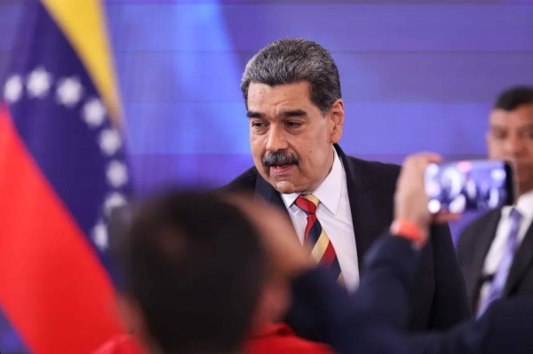 President of Venezuela Nicolás Maduro during a press conference at Hotel Melia Caracas in Caracas, Venezuela on September 1