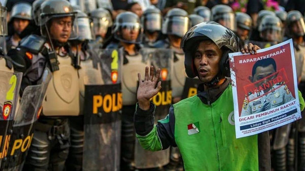 Delivery riders are a key group taking part in the protests